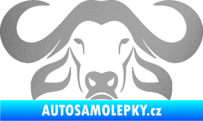Samolepka Býk 015 stříbrná metalíza