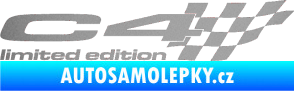 Samolepka C4 limited edition pravá stříbrná metalíza