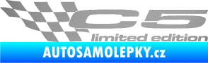 Samolepka C5 limited edition levá stříbrná metalíza