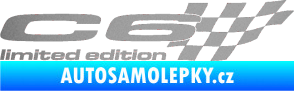 Samolepka C6 limited edition pravá stříbrná metalíza