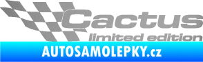Samolepka Cactus limited edition levá stříbrná metalíza
