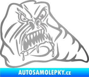 Samolepka Červ pravá stříbrná metalíza