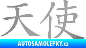 Samolepka Čínský znak Angel stříbrná metalíza