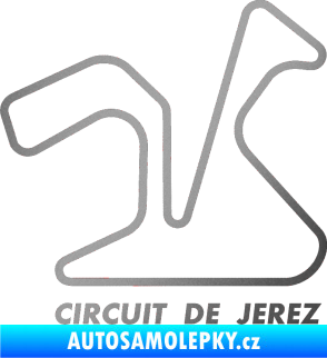 Samolepka Okruh Circuito de Jerez stříbrná metalíza