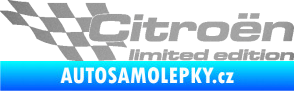 Samolepka Citroen limited edition levá stříbrná metalíza
