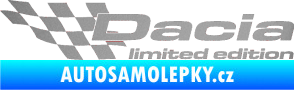 Samolepka Dacia limited edition levá stříbrná metalíza