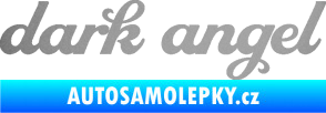 Samolepka Dark angel nápis stříbrná metalíza