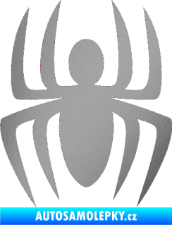 Samolepka Pavouk 005 stříbrná metalíza