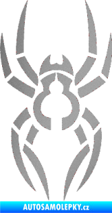 Samolepka Pavouk 006 stříbrná metalíza
