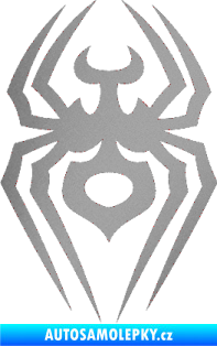 Samolepka Pavouk 008 stříbrná metalíza