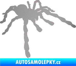 Samolepka Pavouk 013 - pravá stříbrná metalíza