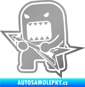 Samolepka Domo 004 levá rocker stříbrná metalíza