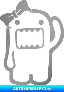 Samolepka Domo 011 levá girl stříbrná metalíza