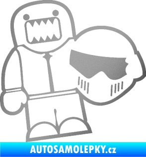 Samolepka Domo 015 levá  Stig stříbrná metalíza