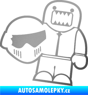 Samolepka Domo 015 pravá  Stig stříbrná metalíza