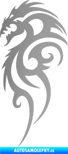 Samolepka Dragon 016 levá stříbrná metalíza