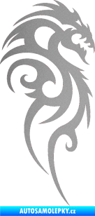 Samolepka Dragon 016 pravá stříbrná metalíza