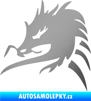 Samolepka Dragon 044 levá stříbrná metalíza