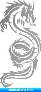 Samolepka Dragon 048 pravá stříbrná metalíza