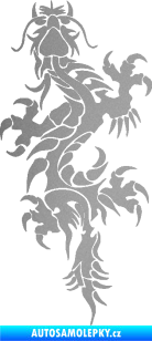 Samolepka Dragon 050 levá stříbrná metalíza