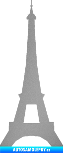 Samolepka Eifelova věž 001 stříbrná metalíza