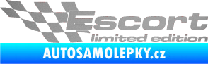 Samolepka Escort limited edition levá stříbrná metalíza
