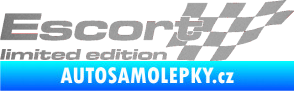 Samolepka Escort limited edition pravá stříbrná metalíza