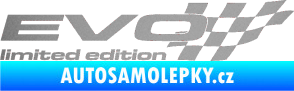 Samolepka Evo limited edition pravá stříbrná metalíza
