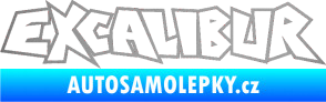 Samolepka Excalibur obrys stříbrná metalíza