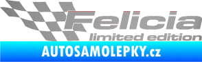 Samolepka Felicia limited edition levá stříbrná metalíza