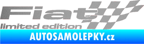 Samolepka Fiat limited edition pravá stříbrná metalíza
