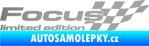 Samolepka Focus limited edition pravá stříbrná metalíza