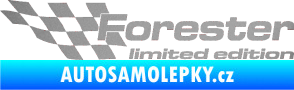 Samolepka Forester limited edition levá stříbrná metalíza