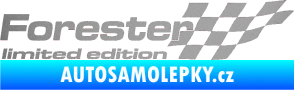 Samolepka Forester limited edition pravá stříbrná metalíza