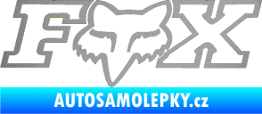 Samolepka Fox 001 stříbrná metalíza