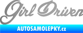 Samolepka Girl driven stříbrná metalíza