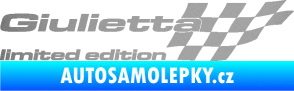 Samolepka Giulietta limited edition pravá stříbrná metalíza