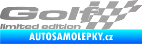 Samolepka Golf limited edition pravá stříbrná metalíza
