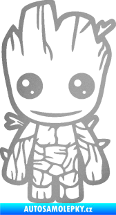 Samolepka Groot 002 levá baby stříbrná metalíza