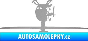 Samolepka Helikoptéra model 001 levá stříbrná metalíza