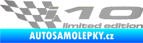 Samolepka i10 limited edition levá stříbrná metalíza