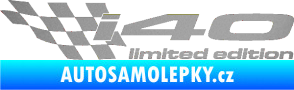 Samolepka i40 limited edition levá stříbrná metalíza