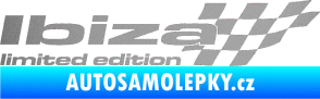 Samolepka Ibiza limited edition pravá stříbrná metalíza