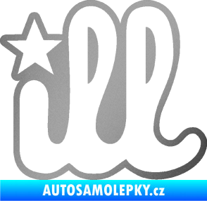 Samolepka ILL 002 stříbrná metalíza