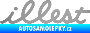 Samolepka Illest 001 stříbrná metalíza