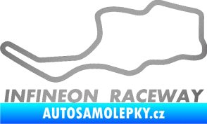 Samolepka Okruh Infineon Raceway stříbrná metalíza
