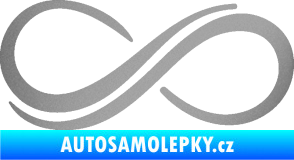 Samolepka Inifinity 001 levá stříbrná metalíza
