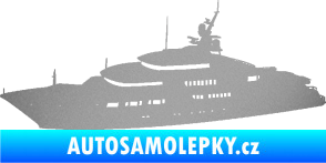 Samolepka Jachta 003 levá stříbrná metalíza