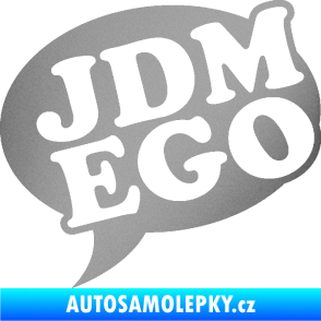 Samolepka JDM Ego stříbrná metalíza
