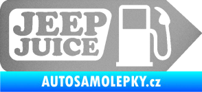 Samolepka Jeep juice symbol tankování stříbrná metalíza